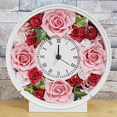 格安 お花たっぷり花時計 枯れないプリザーブドフラワー ピンク タオル Pathwaysfl Org