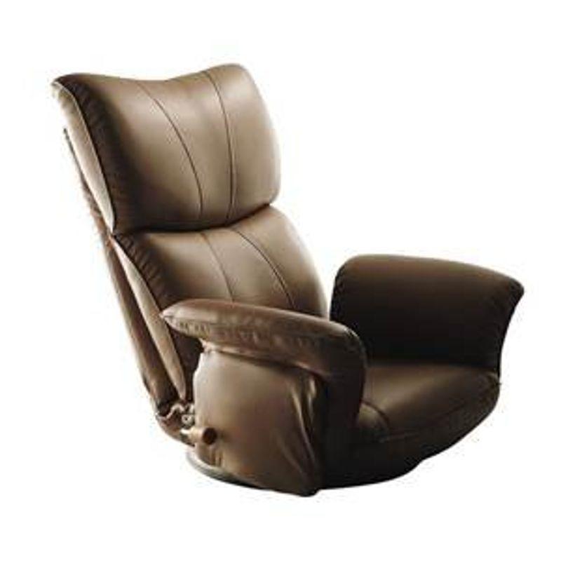 激安特価 スーパーソフトレザー座椅子 型番：YS-1396HR-ブラウン 座椅子、高座椅子