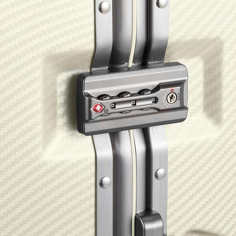 シフレ ポリカ100% 軽量・頑強アルミフレームスーツケース ESC1150 60L 67 cm 4.1kg カーボンホワイト 60L 1kg ポリカ100% 軽量 頑強アルミフレームスーツケース ESC1150 cm カーボンホワイト