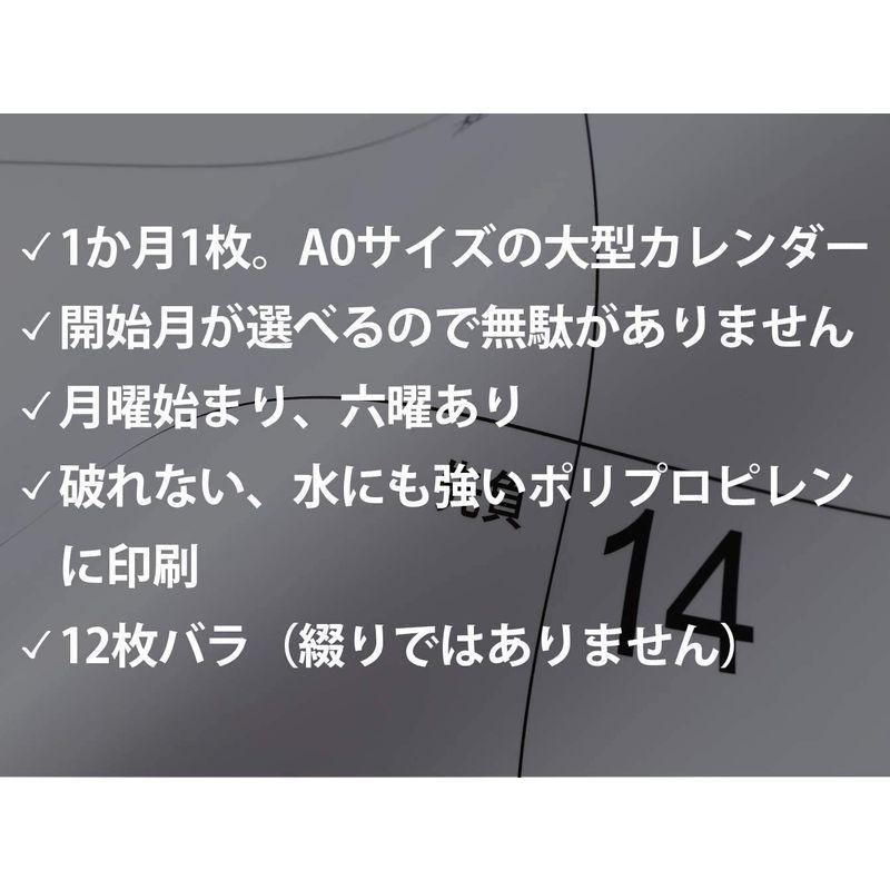 美品 カレンダー 大型 A0 12か月分 9月始まり Hotdogger シンプルで見やすい ビジネス オフィス カレンダー 書き込み可 月曜始ま カレンダー Www Oroagri Eu