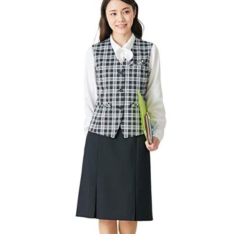 Nissen ニッセン 事務服 オフィス 制服 ベスト スーツ 洗える 上下 セット ボックス プリーツ スカート ポケットあり レデ Thegroves Sa Com