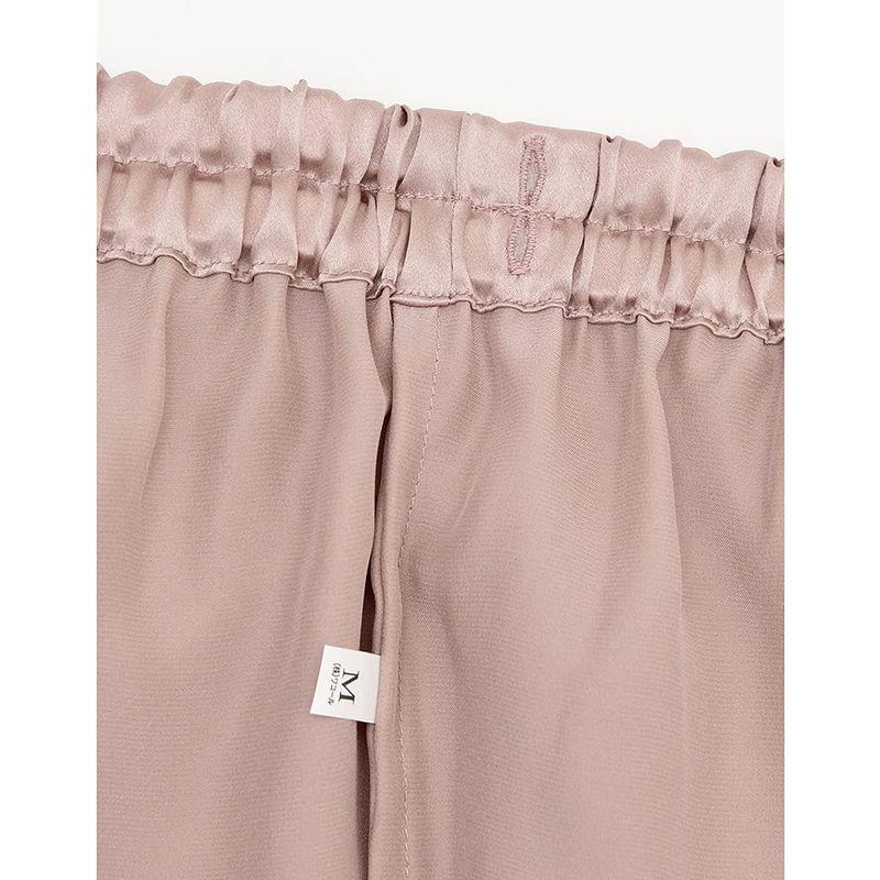 ワコール 睡眠科学 パジャマ 長袖・長ズボン シルクサテン 吸放湿性