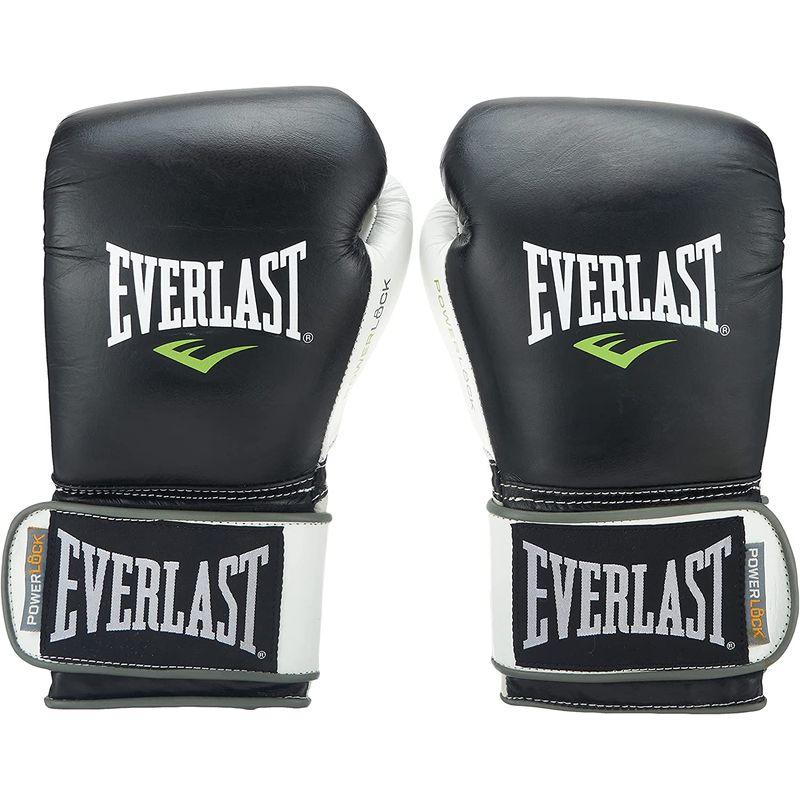 トレーニンググローブ Everlast PowerLock Pro 12オンス ブラック ホワイト パワーロック プロ