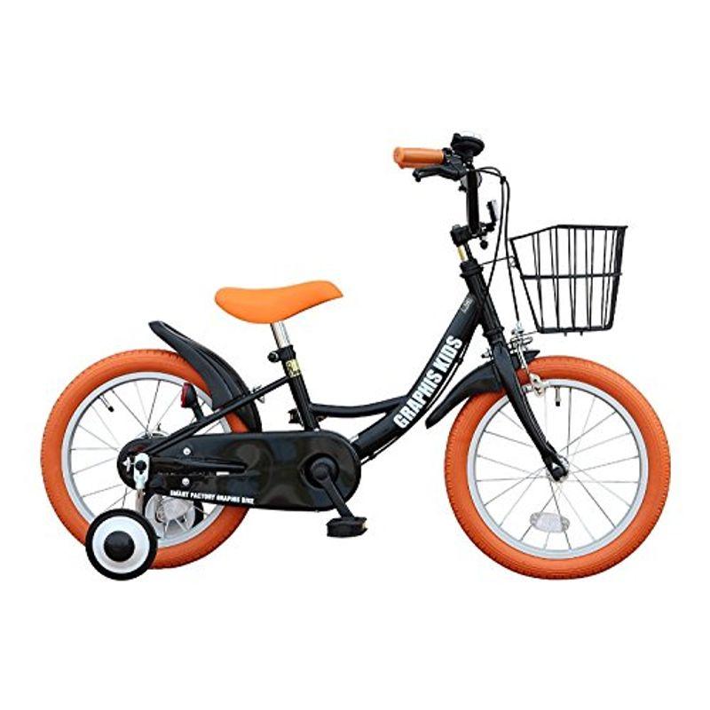 My Pallas(マイパラス) GRAPHIS(グラフィス) 補助輪付き子供用自転車 GR-16 16インチ/ブラックオレンジ