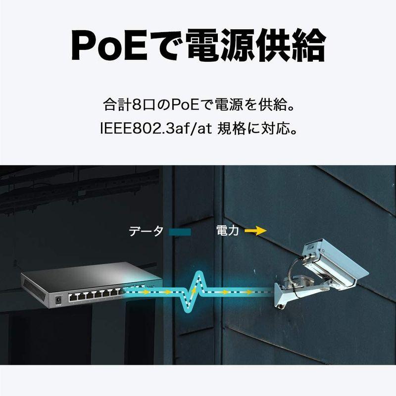 ネットワーク機器 TP-Link 10ポート ギガビット デスクトップ スイッチングハブ(8 PoE+ ポート 搭載) poe ハブ TL-SG1210P｜tvilbidvirk3｜04