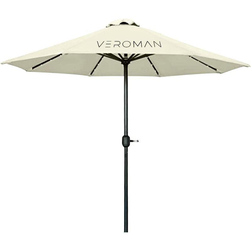 お得クーポン発行中 VeroMan LEDパラソル ガーデンパラソル 撥水