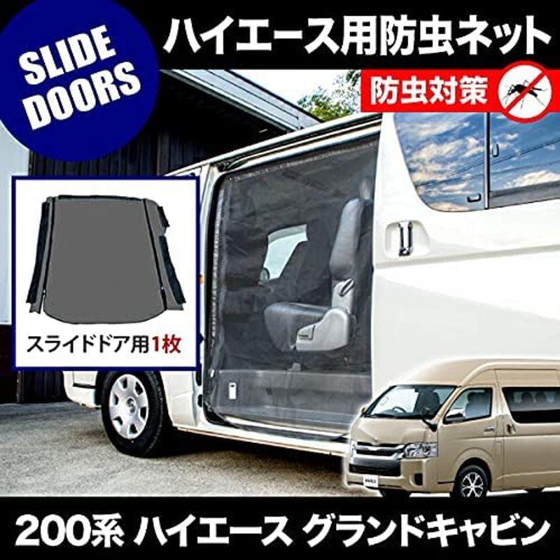 車載用アクセサリー 品番M14 200系 ハイエース グランドキャビン 4ドア H16.8- 防虫ネット 片側 サイド スライドドア用 網戸｜tvilbidvirk3｜03