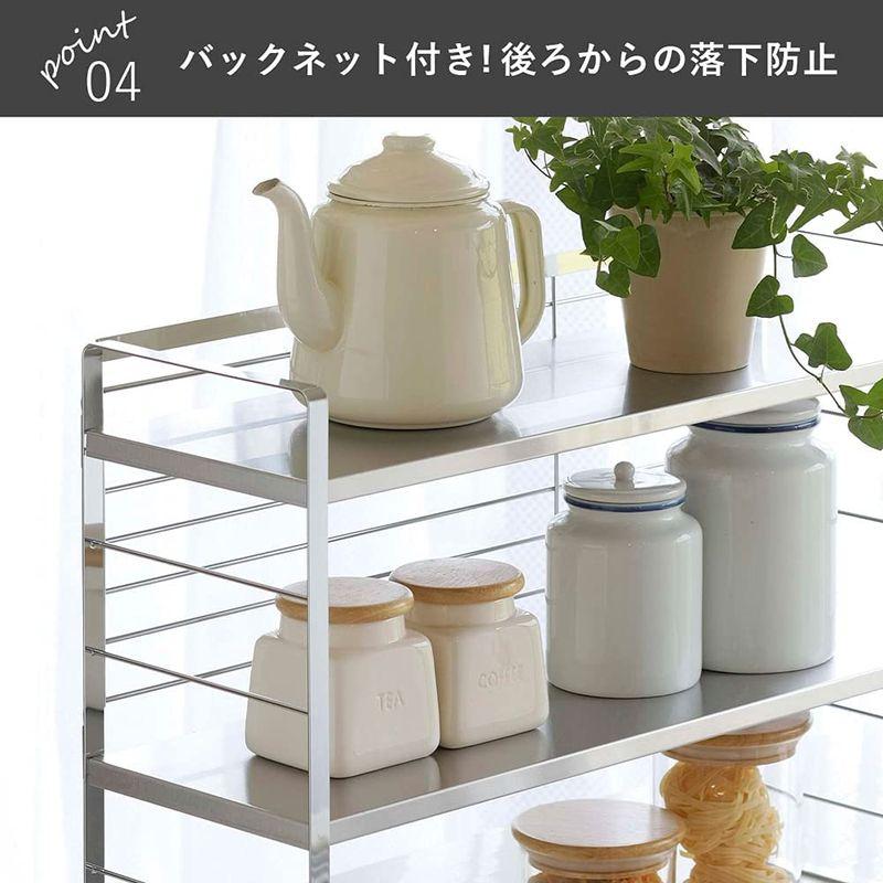 キッチン用品 下村企販 出窓シェルフ ステンレス棚 シルバー 幅58cm 日本製 38019｜tvilbidvirk3｜06