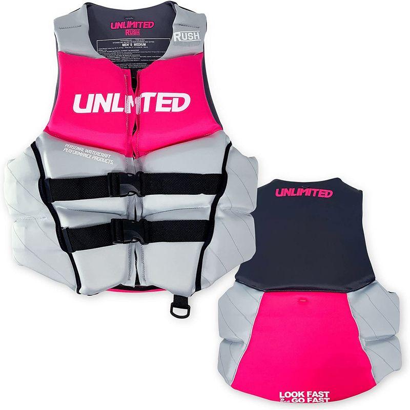 中古品 UNLIMITED ライフジャケット 水上バイク ジェットスキー ライフベスト ネオプレン ウェット素材 小型船舶特殊 メンズ JCI予備検 【1904323528】(11977円)