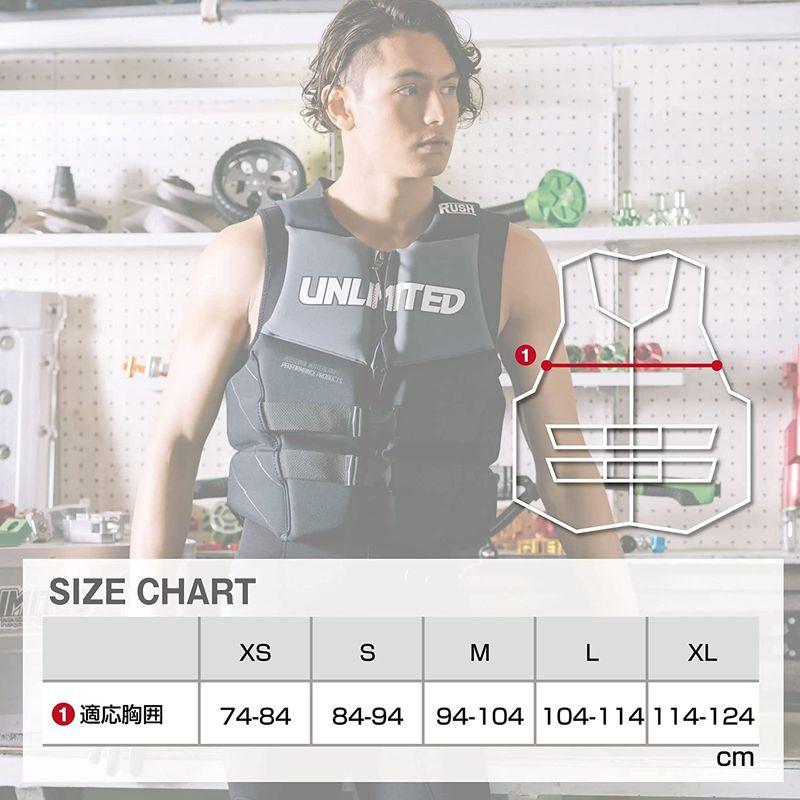 [大特価] UNLIMITED ライフジャケット 水上バイク ジェットスキー ライフベスト ネオプレン ウェット素材 小型船舶特殊 メンズ JCI予備検 【A2490226806】(15662円)
