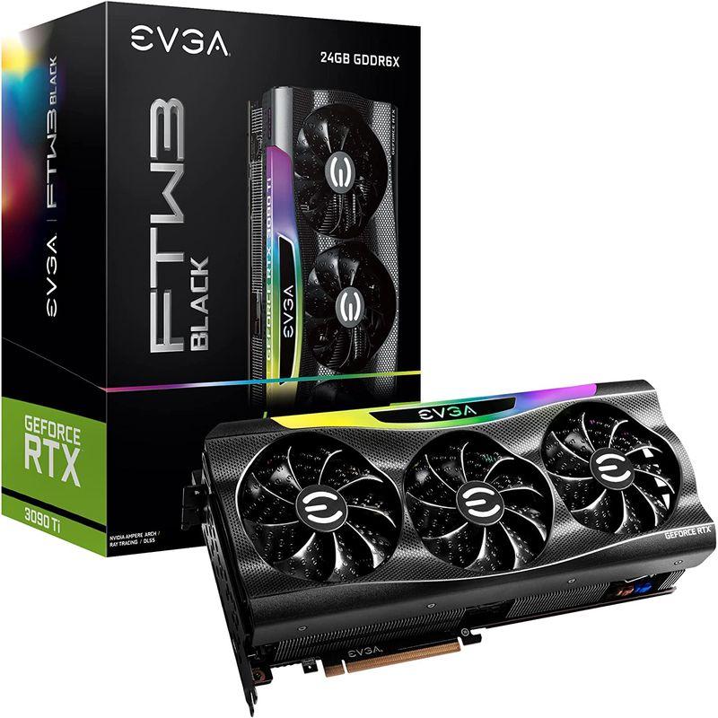 グラフィックボード ブラックゲーミング EVGA GeForce RTX 3090 Ti FTW3 24G-P5-4981-KR 24GB GDDR6X iCX｜tvilbidvirk3｜02