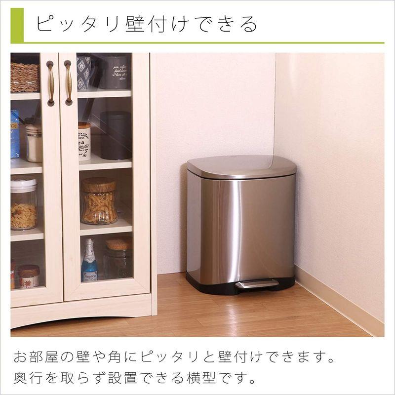 ブランドを選択する キッチン用品 不二貿易(Fujiboeki) キューブステップビン シルバー 35L 41084