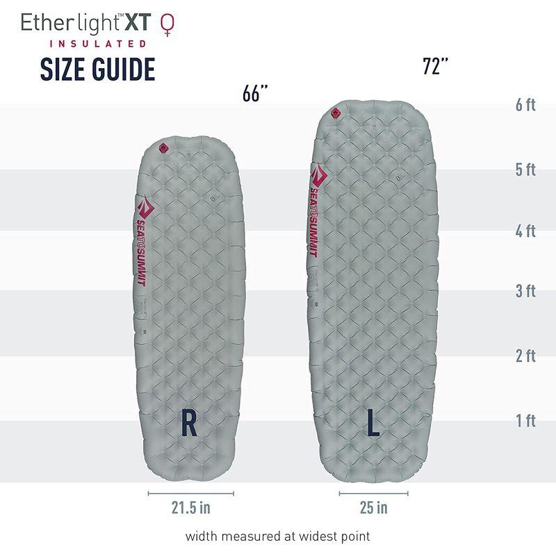 スリーピングパッド Sea to Summit エーテルライト XT 極厚 断熱 レディース L (72 x 25 x 4インチ)｜tvilbidvirk3｜05