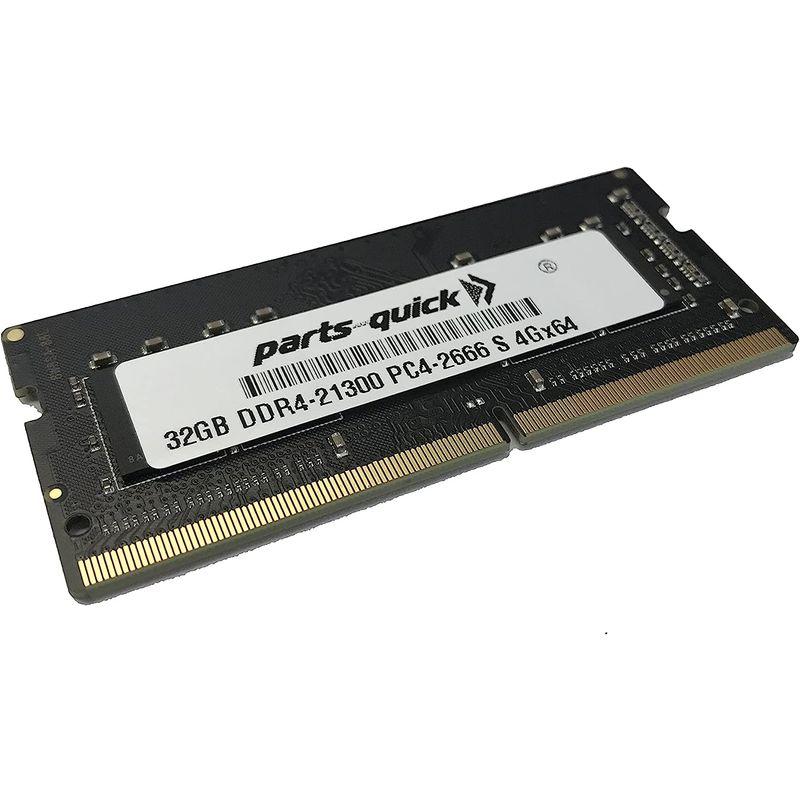 再入荷♪ parts-quick RAM 32GB for 2666 DDR4 メモリ QNAP TS-473A用 So-dimm DDR4-2666  Replacement TS-932PX for Arch RAM-8GDR4T0-SO-2666 MHz SO-DIMM Memory 260ピン  RAMアップグレード