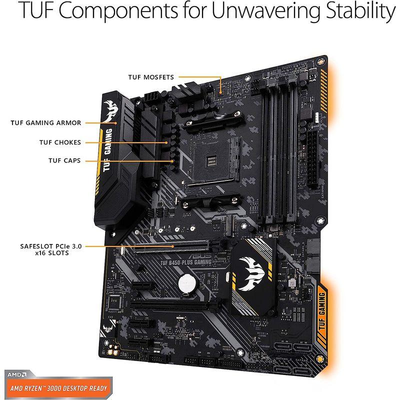ASUS TUF B450-PLUS GAMING motherboard Socket AM4 ATX AMD B450｜tvilbidvirk3｜07