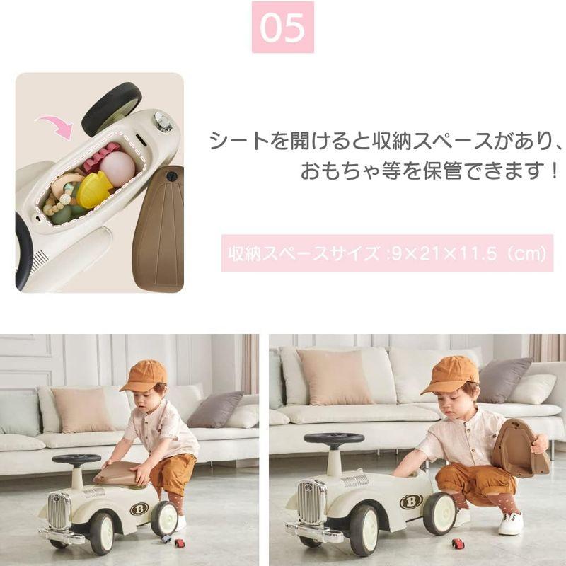 おもちゃ クラシックカー MODEL-A 足けり乗用玩具 車 安全設計 BeneBene (ピンク)｜tvilbidvirk3｜08