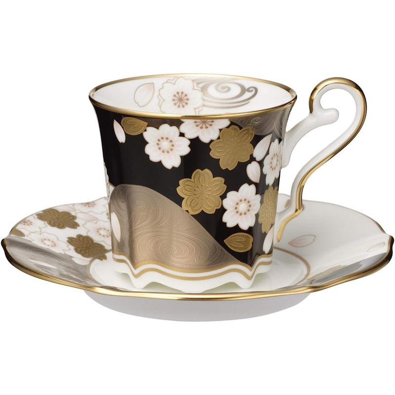 Noritake ノリタケ コーヒー カップ & ソーサー 200cc あやみなも 夜桜金銀彩 ボーンチャイナ T52506/4939-1｜tvilbidvirk3｜06