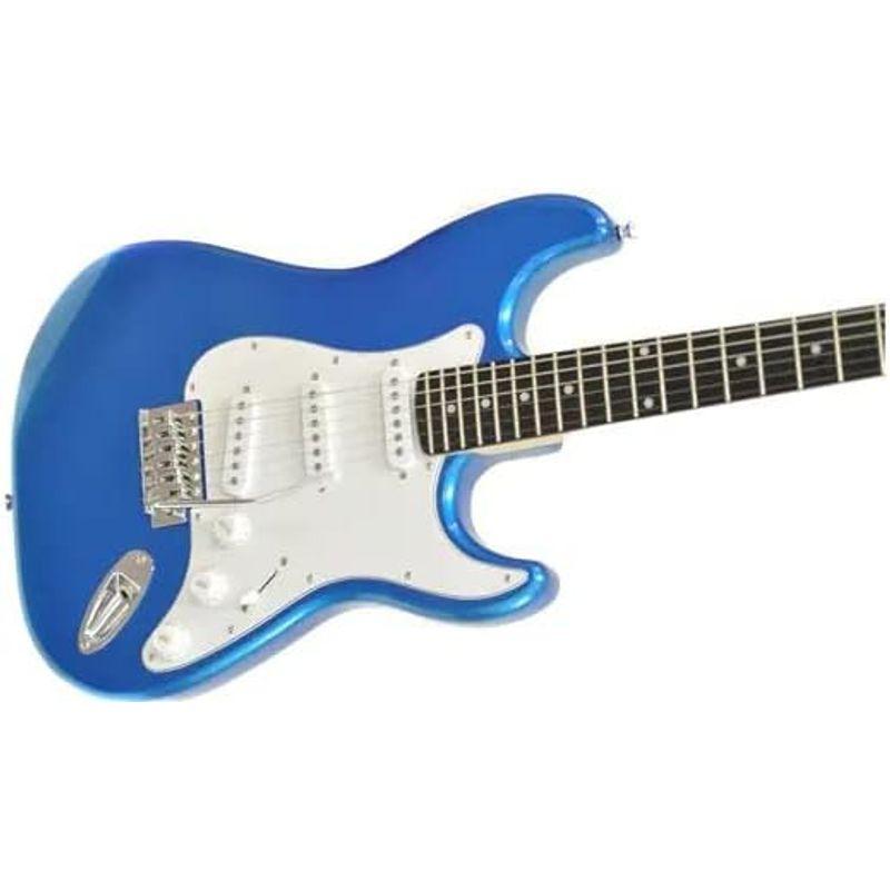 エレキギター 国内正規品 PLAYTECH プレイテック ST250 Rose Metallic Blue｜tvilbidvirk3｜02