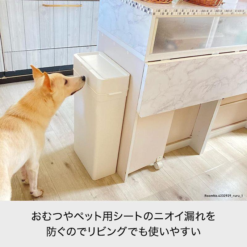 フタ付きゴミ箱 グレー 日用品・生活雑貨 ライクイット (like-it) 防臭 オムツゴミ箱 ニオイ漏れ対策 シールズ25 密閉ダストボックス 約25L 日｜tvilbidvirk3｜07