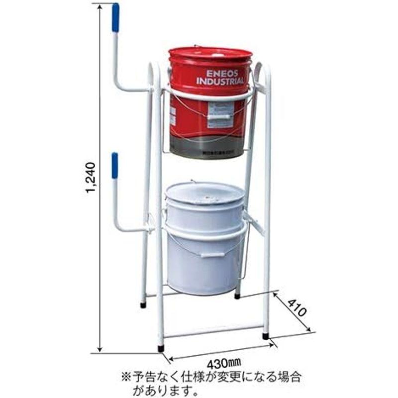 pa-man ペール缶スタンド 2段 組立式 20L用 スチールオイル缶 塗料缶 ペンキ 2段収納｜tvilbidvirk3｜05