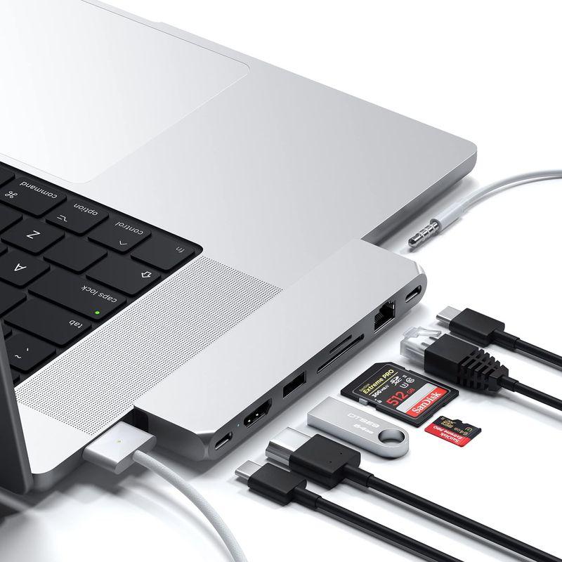Satechi USB-C Proハブ Max 8in2 (シルバー) USB4 HDMI USB-A/Cデータ イーサネット SD 音声ジ｜tvilbidvirk3｜02