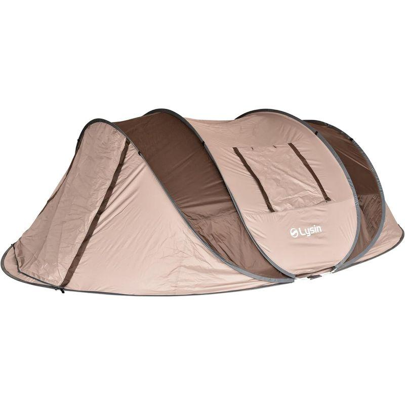 すぐったレディース福袋 ライシン ポップアップテント ワンタッチテント UVカット 遮光 遮熱 大型 テント ブラウン