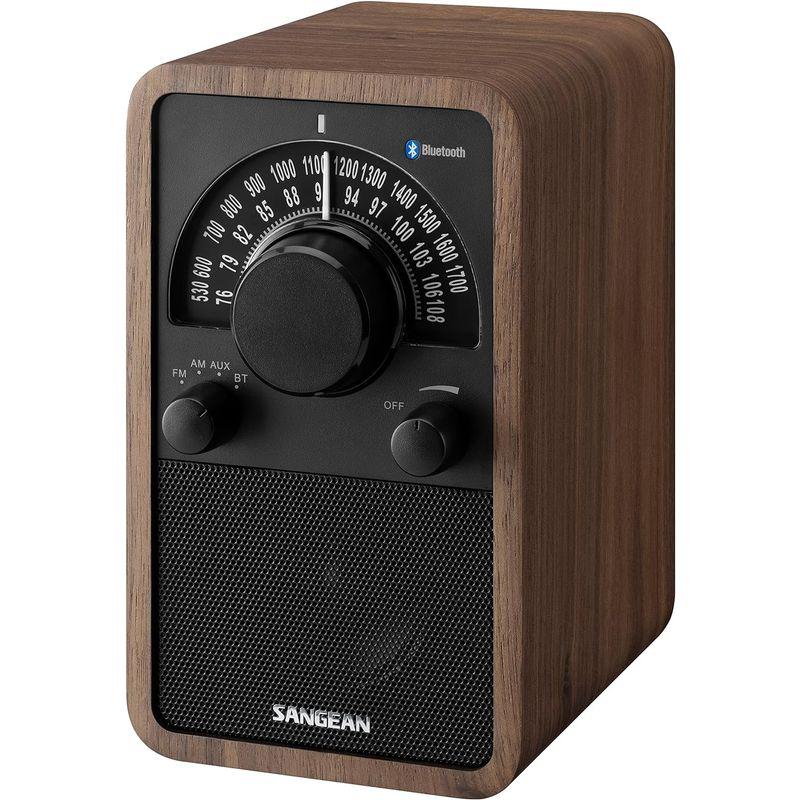 直販特価 国内正規品Sangean WR-304 FM/AMラジオ・Bluetoothスピーカー ウッドキャビネット apt X HD (ウォールナッ