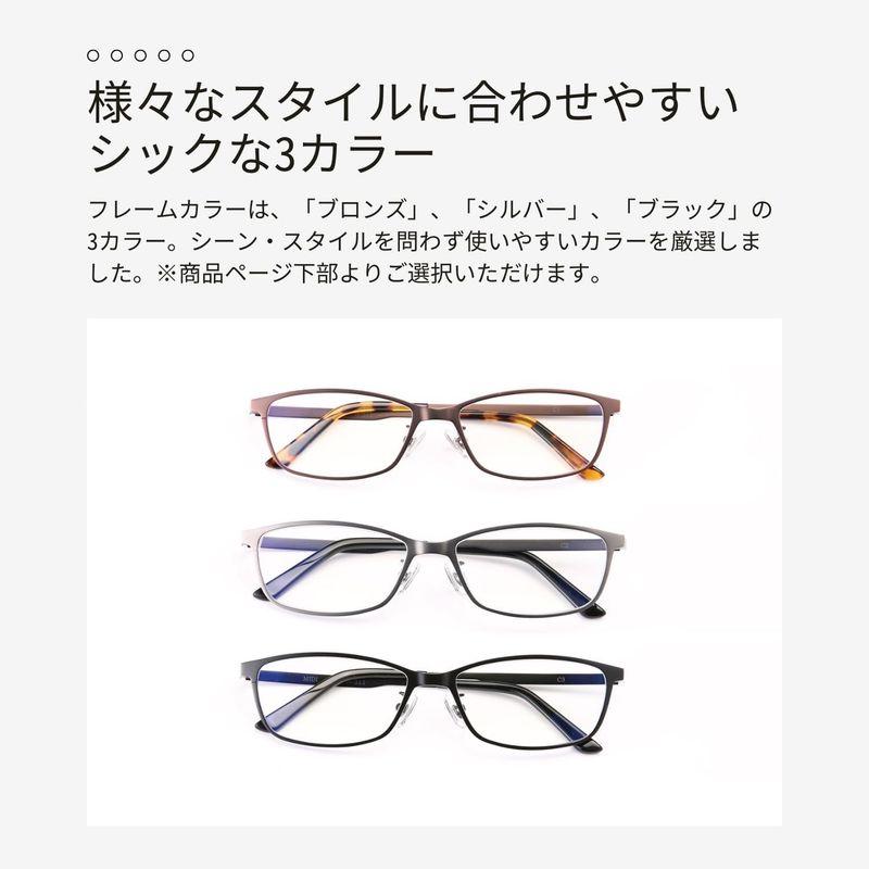 MIDI ミディ 強度近視 メガネ メンズ チタンフレーム 強度近視度付きメガネ 9.0 度付きメガネ 強近視 度が強いメガネ 眼鏡 度付き｜tvilbidvirk3｜06