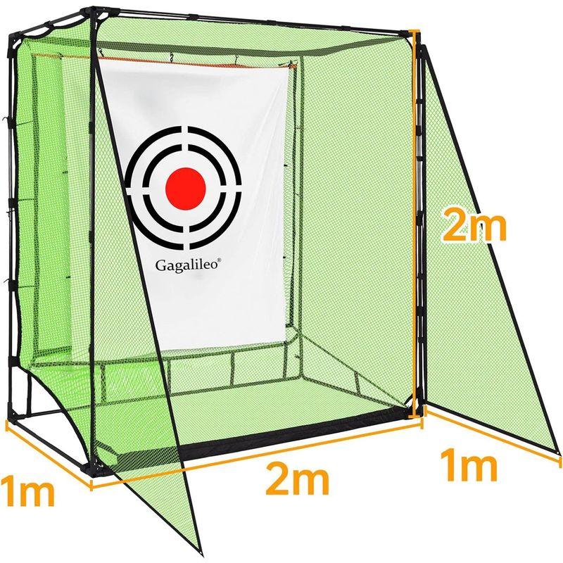 2x2x1m ゴルフネット スイング練習ネット 自宅 トレーニング サイドネット付き スチール｜tvilbidvirk3｜09