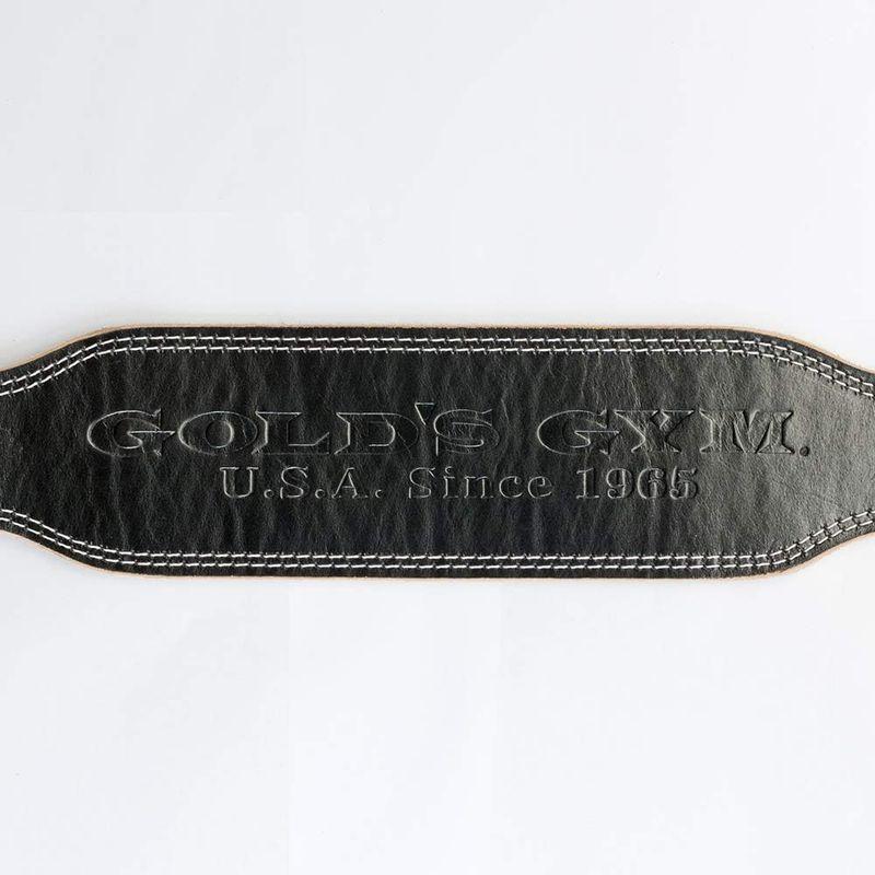 ゴールドジム(GOLD`S GYM) EXレザーベルト G3322 ブラック L 初心者~中級者 柔らかく軽いレザー 腰 体幹 補助 スクワ｜tvilbidvirk3｜05