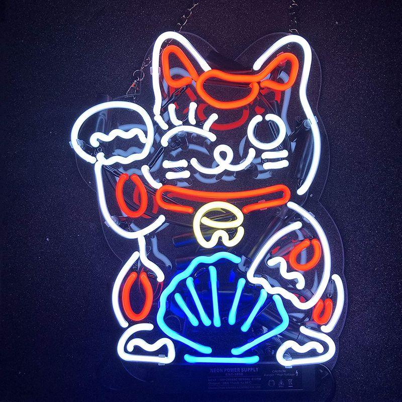 招き猫 ネオンサイン ネオン管 ネオン看板 オーダーメイド アメリカン