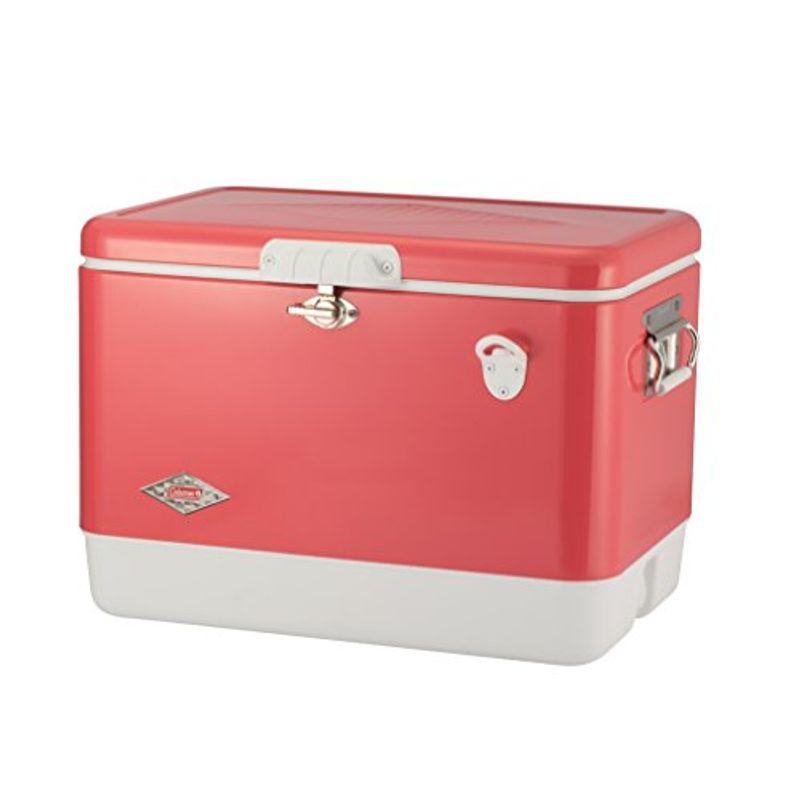 新作 大人気 新品 COLEMAN スチールベント クーラー ボックス 54QT