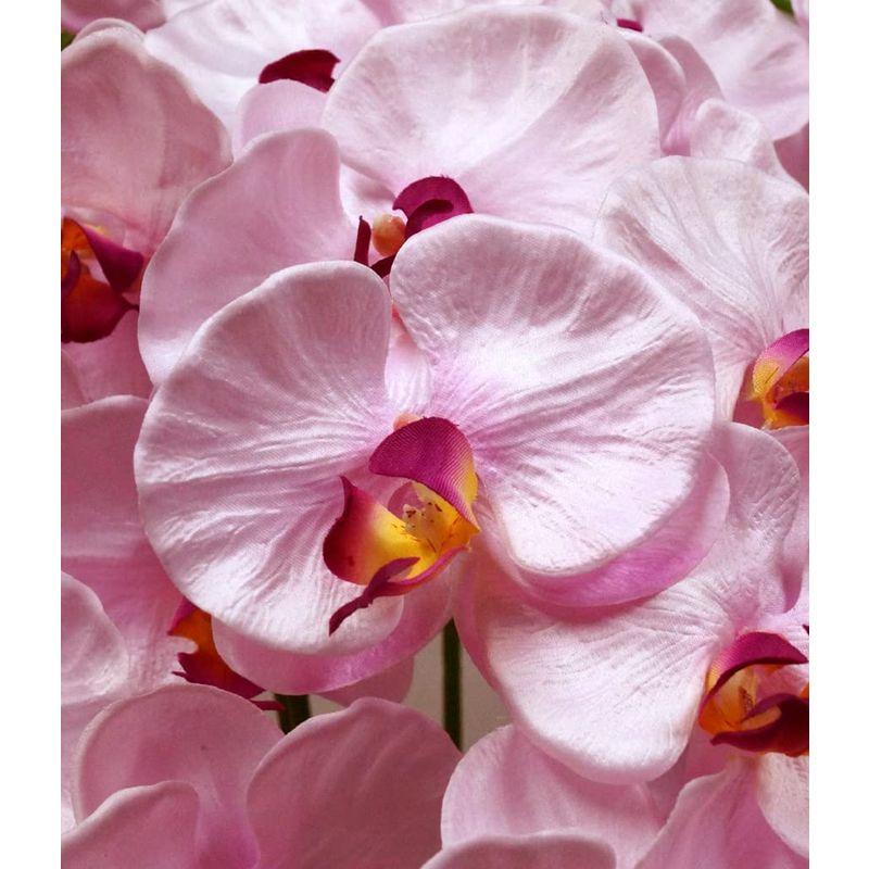 高級 胡蝶蘭3本立ち 光触媒 シルクフラワー 造花 (ラベンダー) 敬老の