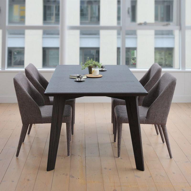 TOCOM チェア 2脚セット ポリエステル生地 グレー クレス TDC- セール