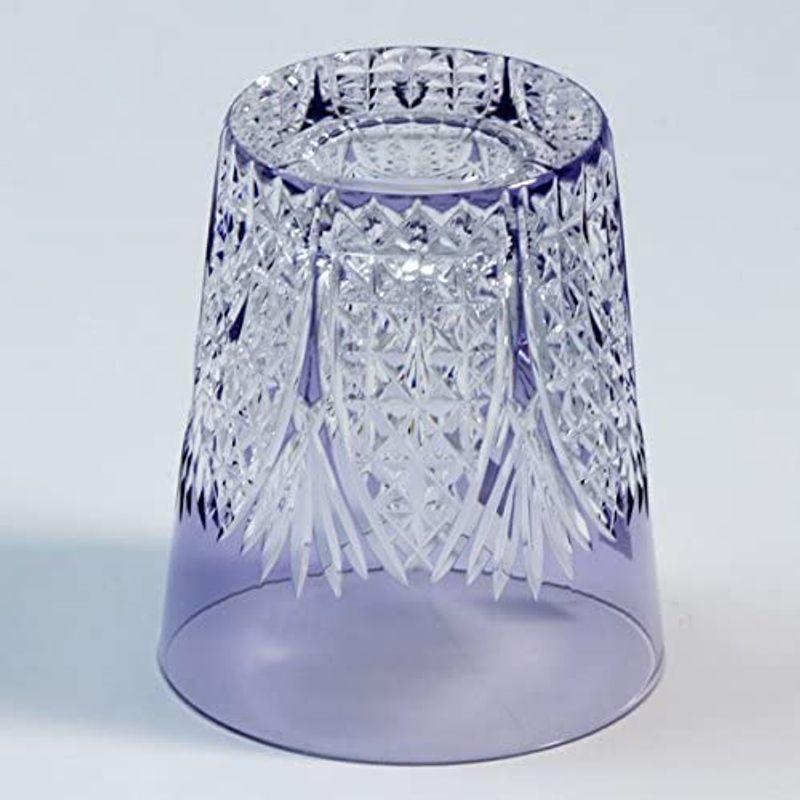 高評価の贈り物カガミクリスタル(Kagami) ロックグラス 紫 230cc T557