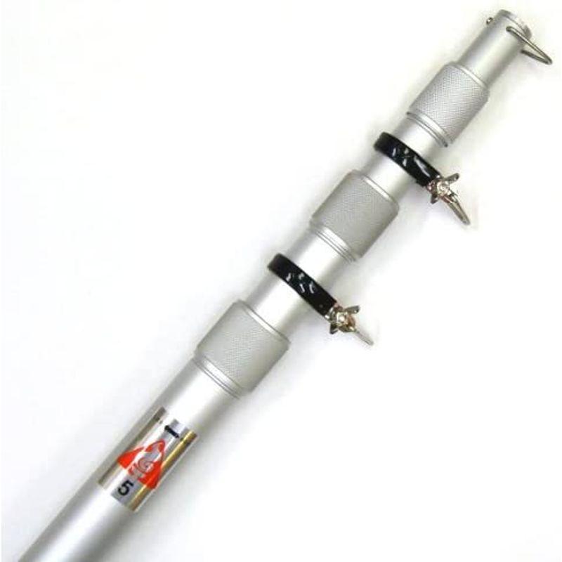 旗用伸縮式アルミポール 5m 5m