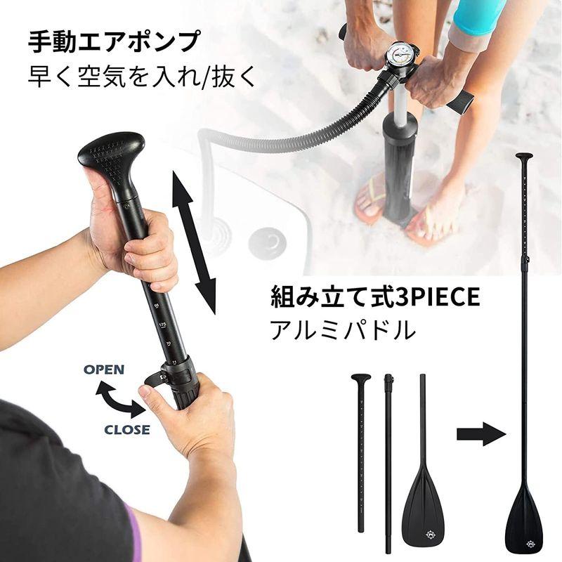 ⭐公式品⭐ HeyBoard supボード スタンドアップパドルボード supインフレータブル パドルボード 安定性 滑り止め 初心者 SUPセット 3 【UOI7124023293】(25900円)