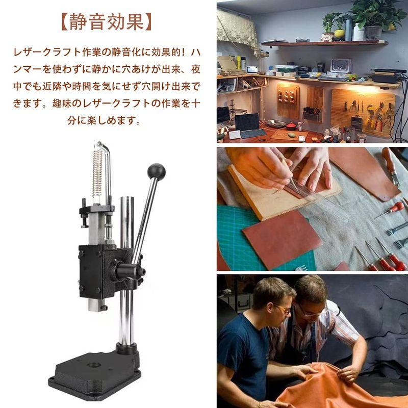 Guilopoer ハンドプレス機 ハンドプレス レザークラフト ハンディプレス 穴あけ機 目打ち ハトメ 穴あけパンチ 穴開け 革細工 ハ :20230520195414-00275:Tvilbidvirk5 通販 TOAUTO ハンドプレス機 ハンドプレス レザークラフト ハンディプレス 穴あけ機 目打ち ハトメ 穴あけパンチ 穴開け 革細工(レザーパ