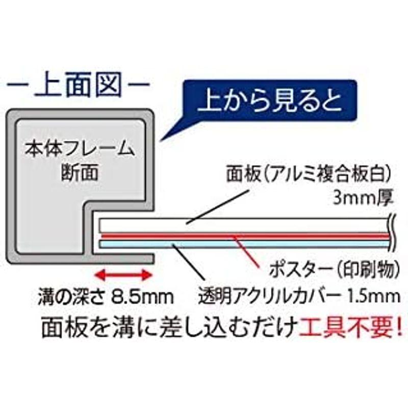 ポールサインスタンド　常磐精工　屋外ポールサインスタンド　A3両面　ブラック　BOPSS-A3R