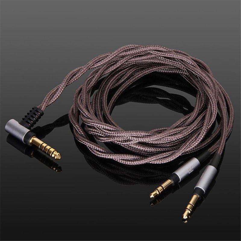 ヘッドフォンアクセサリー 6N単結晶銅 MDR-Z7 MDR-Z1R 対応リケーブル 4.4mmバランス(5極)⇔3.5mmミニプラグ(3極)x2 ビバボ DENON｜tvilbidvirk5｜08