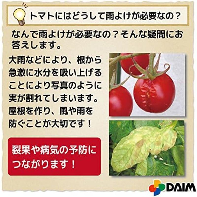 DAIM　組立かんたん　雨除け　ワイド　ワイド　1.8m　全３規格　組立かんたん　高さ　(間口1.9m×奥行2.7m)の　セット　雨除け　1.8m　高さ　セット　DAIM　30cm土中埋め込み時