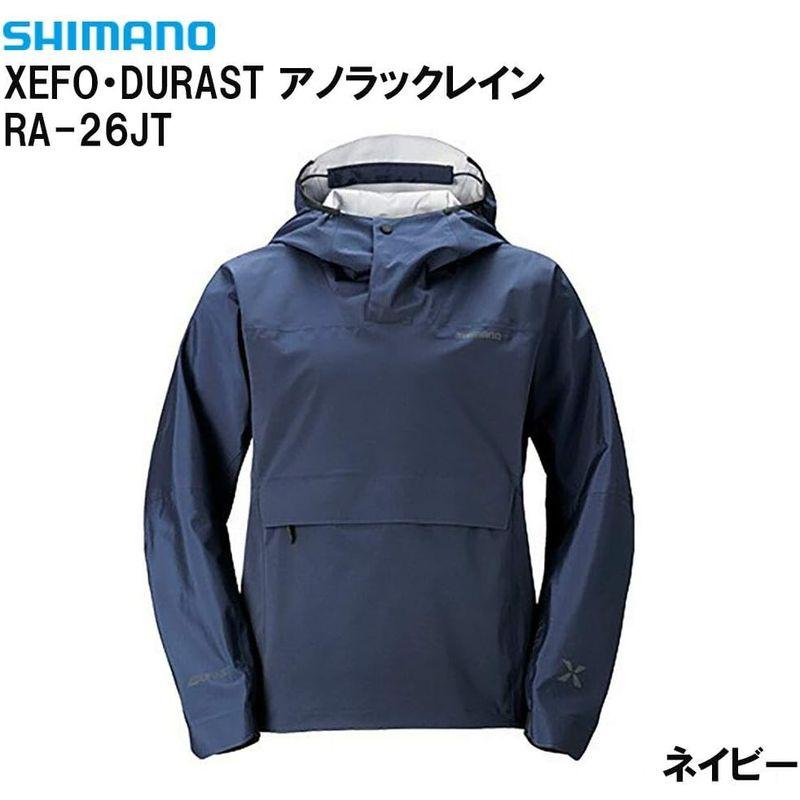 釣り用レインジャケット シマノ(SHIMANO) XEFO・DURAST アノラックレイン RA-26JT ネイビー M｜tvilbidvirk5｜05