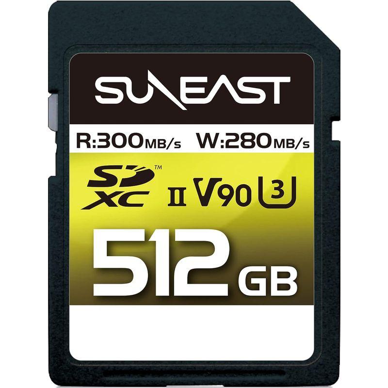 「スクエアリーフ」 コンピューターアクセサリー SDカード SUNEAST SDXCカード 512GB 最大300MB/s UH