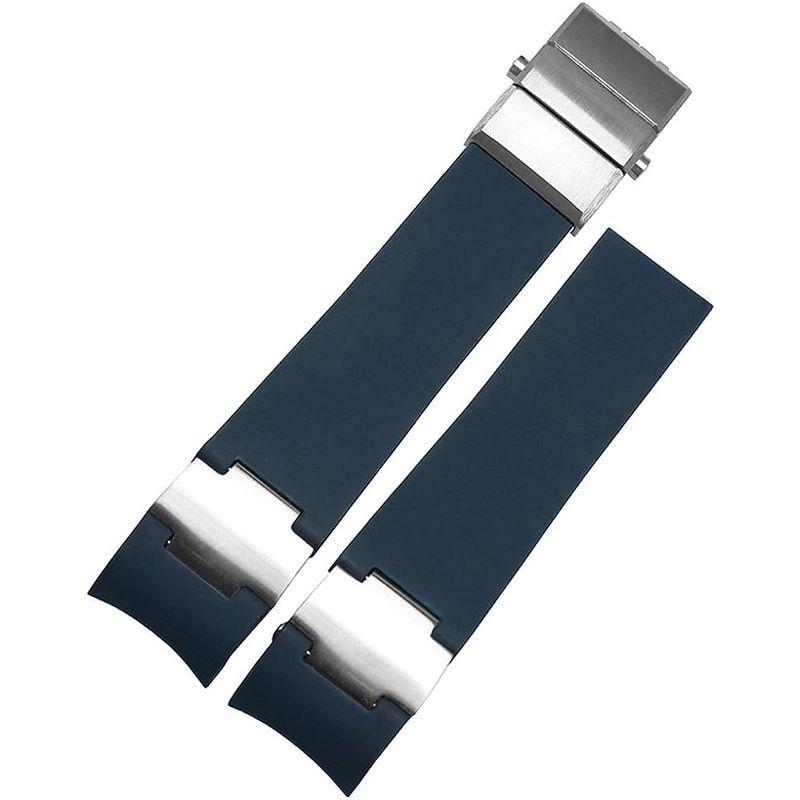 腕時計 ノーブランド 腕時計ラバーベルト ユリス ナルダン タイプ 22ミリ RSB125-BL (ブルー(スムース)) 並行輸入品｜tvilbidvirk5｜03