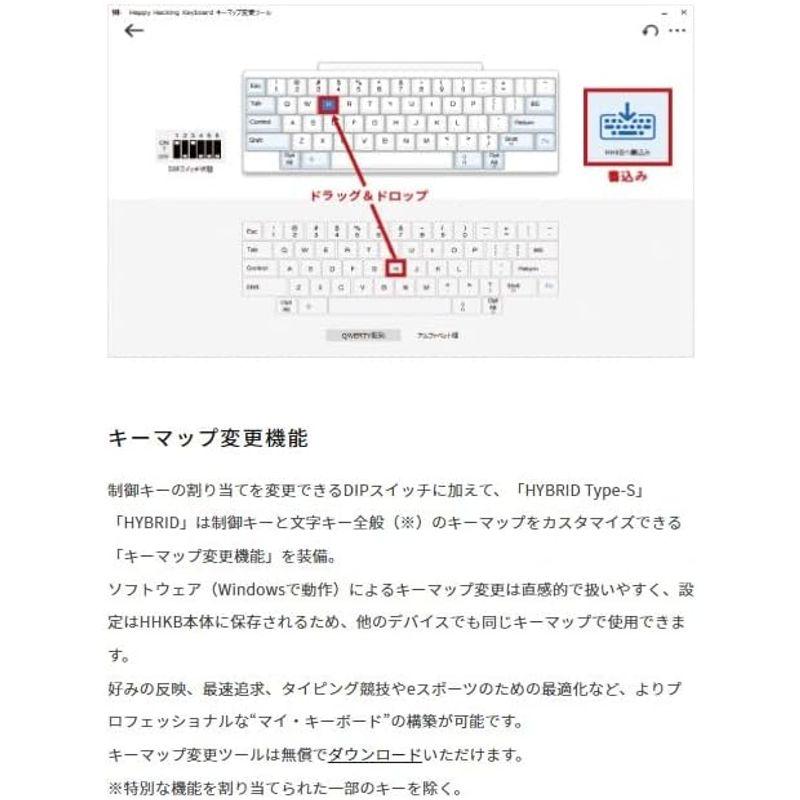 PFU キーボード HHKB Professional HYBRID Type-S 日本語配列雪｜tvilbidvirk5｜10