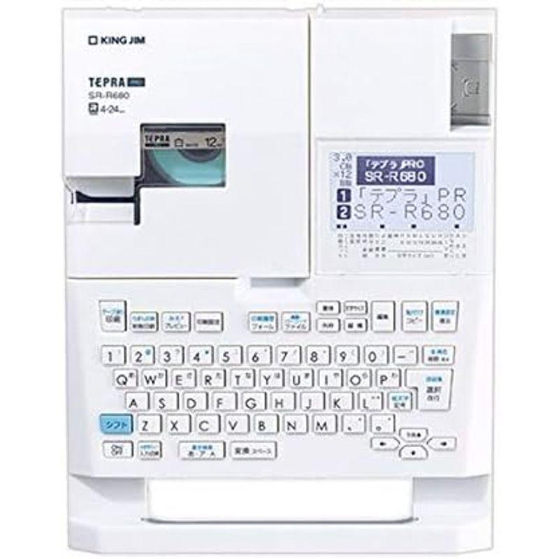 オフィス用品　キングジム　テプラ　ホワイトSR-R680　1台　PRO