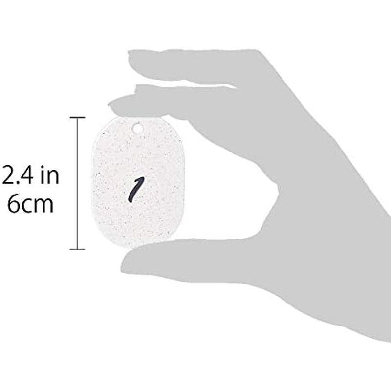 番号札・荷札 ホワイト グラニットクロークチケット 150番セット 番号札 親子札 クローク札 クロークチケット 整理券 小判札｜tvilbidvirk5｜03