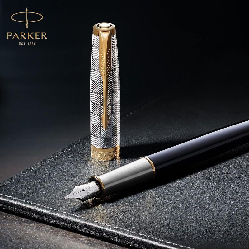 高級ボールペン PARKER パーカー公式 ソネット プレミアム 油性 ボールペン 高級 ブランド ギフト メタル&ブラックGT 2119787｜tvilbidvirk5｜03