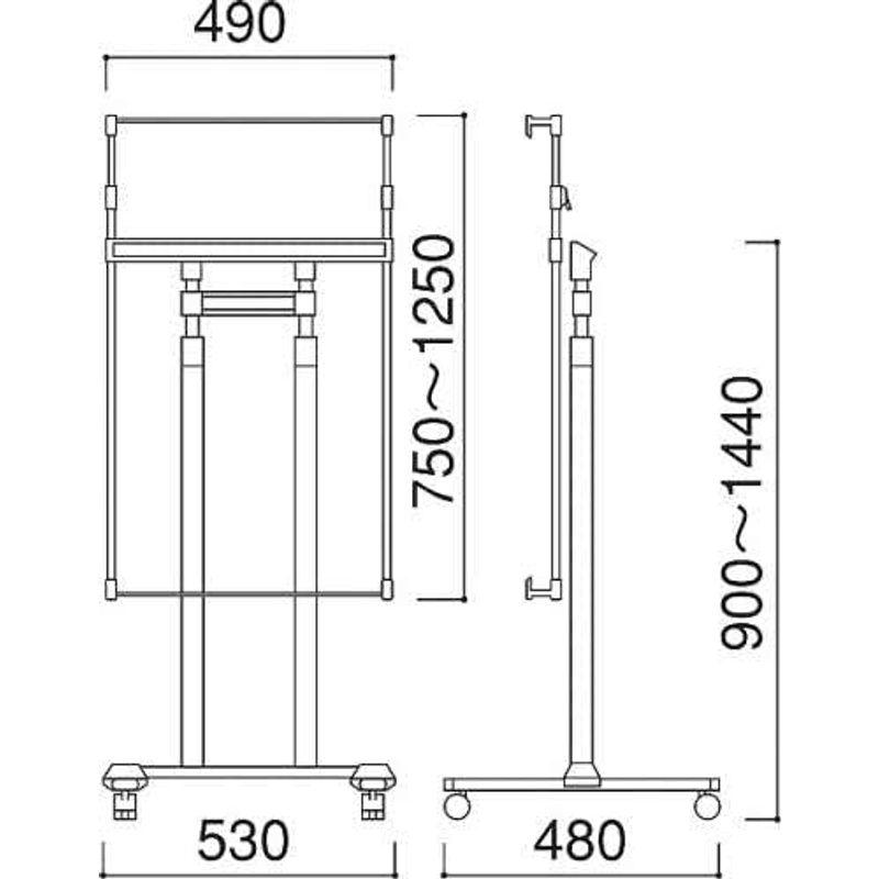 パネルスタンド　スタンドのみ　PC-10　B1　縦対応　店舗用品　A0　A1　片面　B2　看板　販促用品