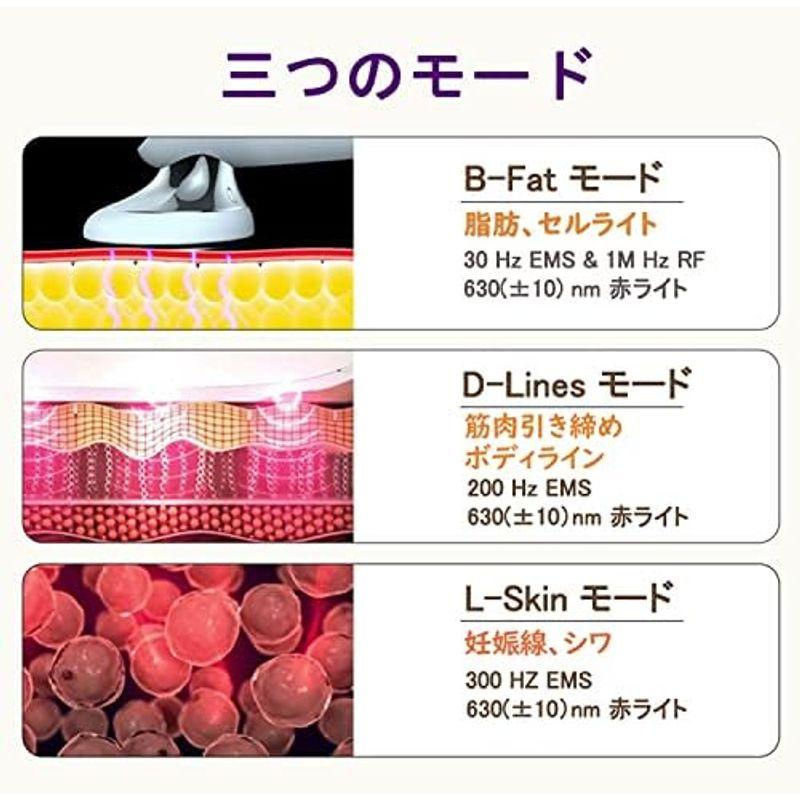 美容家電 ボディ美容器 4 in 1家用エステ美容家電E-M-S LED赤光 恒温技術 3種類モード 10強度レベル調節 誕生日プレゼント｜tvilbidvirk5｜07